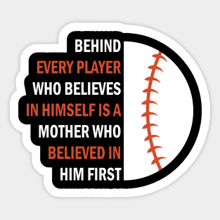 Baseball Lover, Baseball Design Saying Motivational Sticker